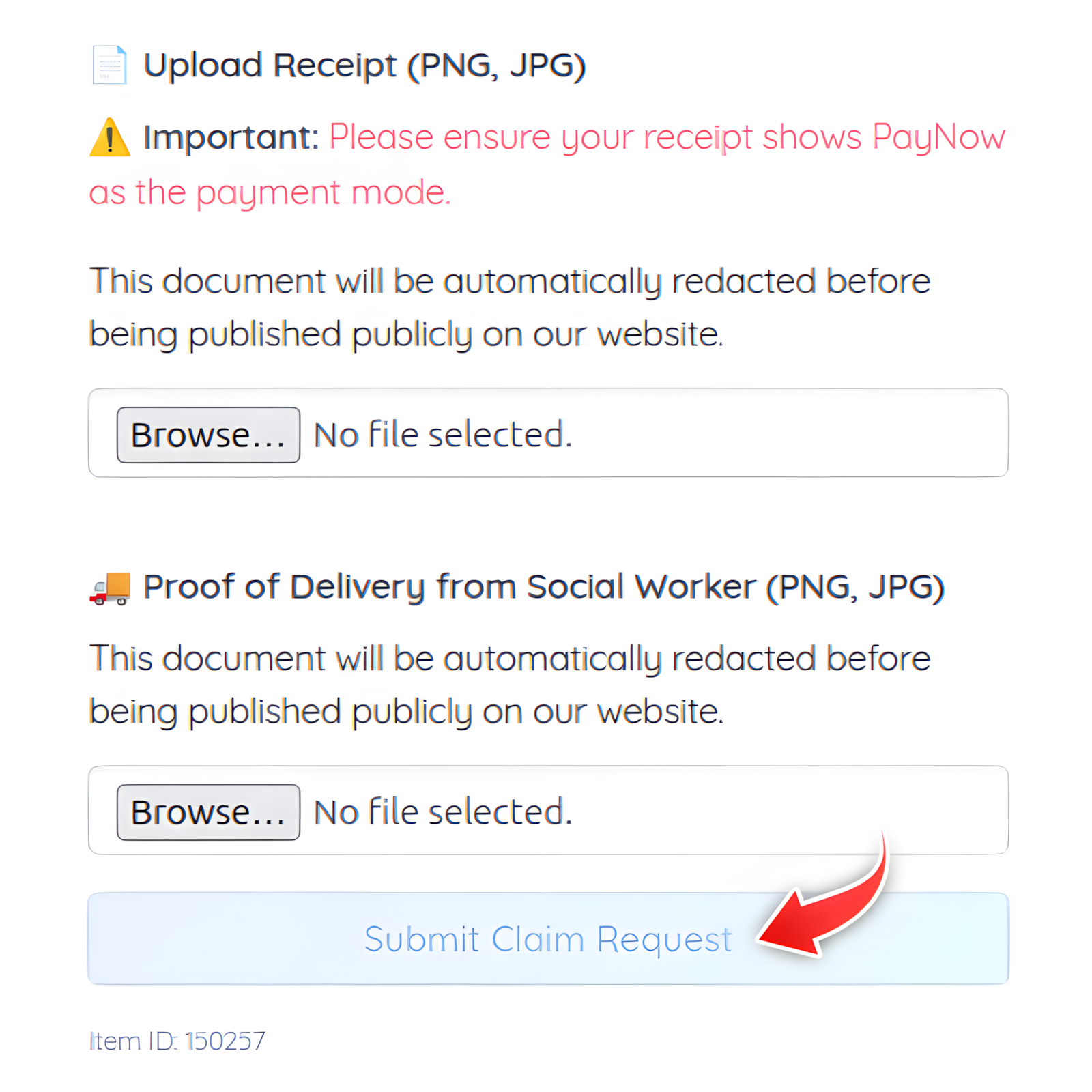 Claim Form