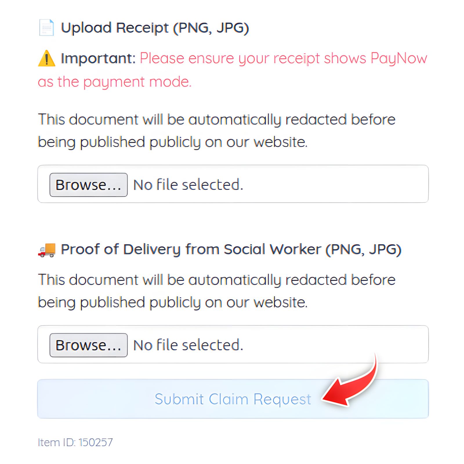 Claim Form