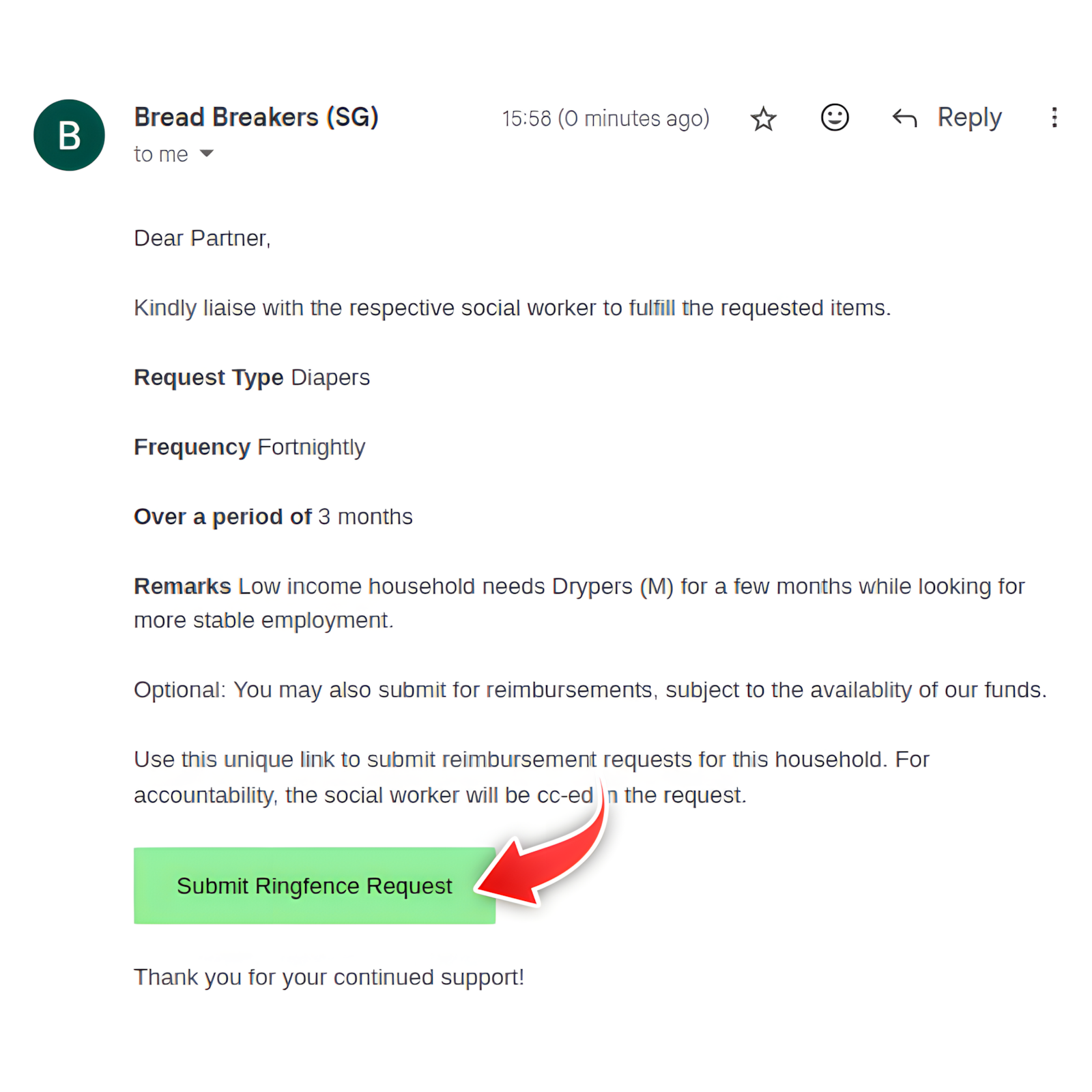 Household Email Confirmation